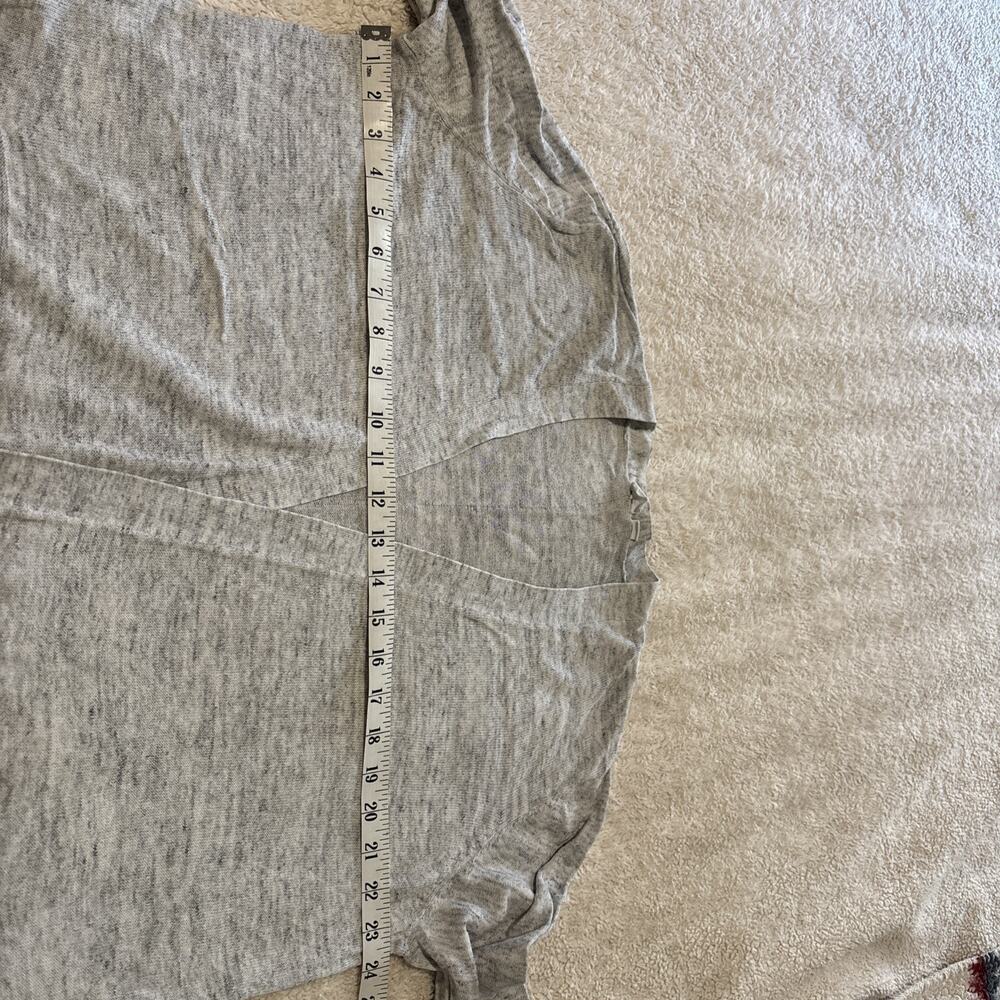 Gap XL Gray Speckled Cardigan Lightweight Long Sleeve Open Front - Picture 9 of 11